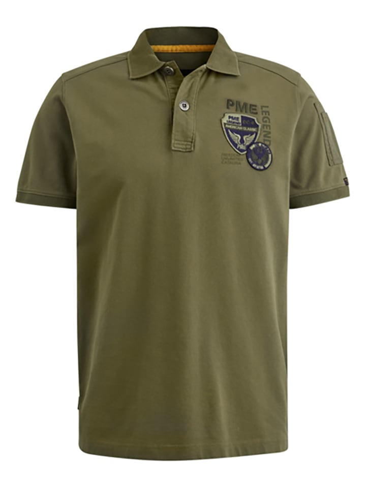 PME Legend Koszulka polo w kolorze khaki rozmiar: M