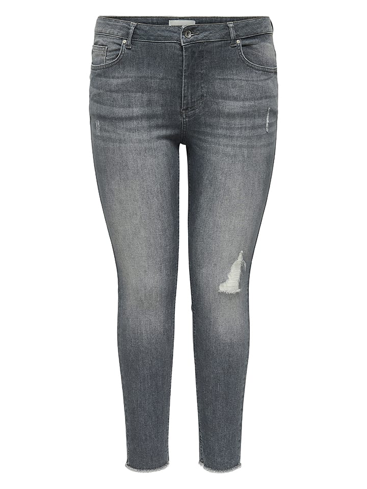 ONLY Carmakoma Dżinsy - Skinny fit - w kolorze szarym rozmiar: 42/L32