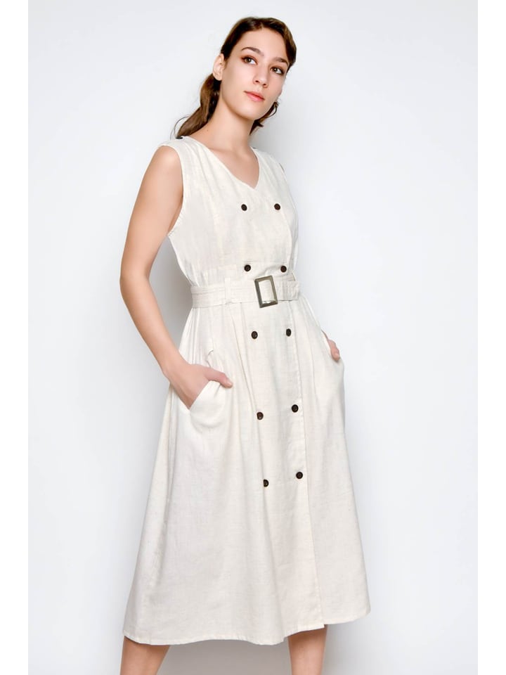 Tarifa Sukienka w kolorze kremowym rozmiar: M