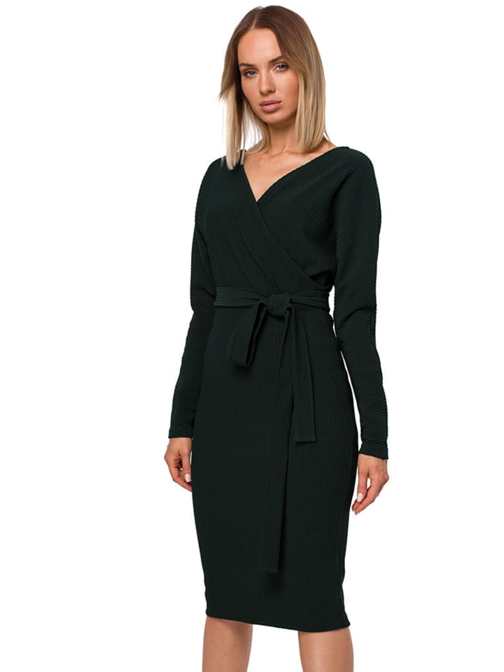 made of emotion Sukienka w kolorze ciemnozielonym rozmiar: L