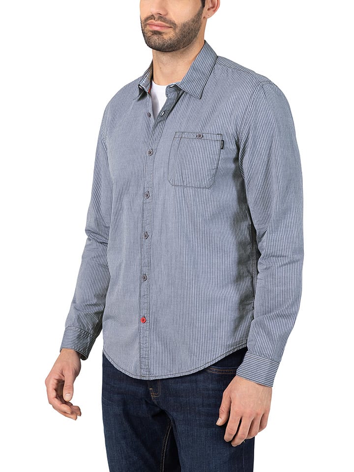 Timezone Koszula w kolorze niebiesko-białym rozmiar: S