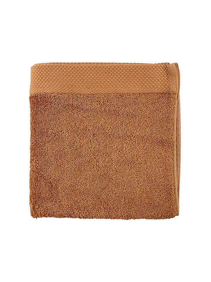 Soft by Perle de Coton Ręcznik "Epo" w kolorze jasnobrązowym do rąk rozmiar: 50x100 cm