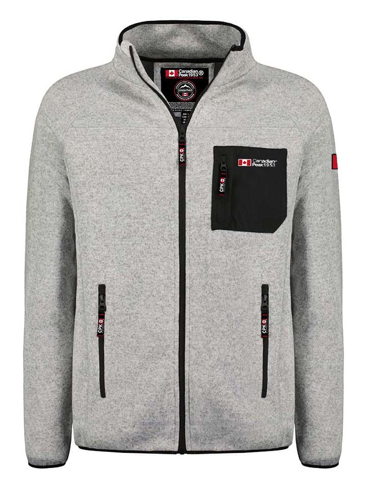 Canadian Peak Kurtka polarowa "Titleak" w kolorze jasnoszarym rozmiar: 3XL