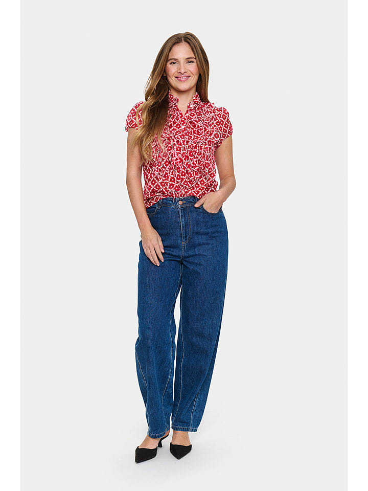 SAINT TROPEZ Bluzka w kolorze czerwonym rozmiar: XL