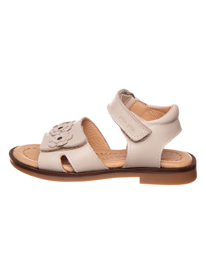 POM POM Skórzane sandały w kolorze beżowym rozmiar: 27