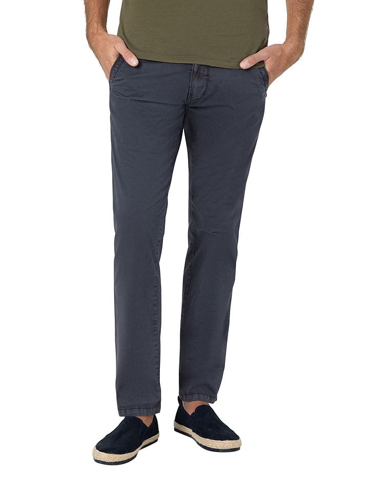 Timezone Spodnie chino "Lui" - Regular fit - w kolorze niebieskoszarym rozmiar: W31/L32