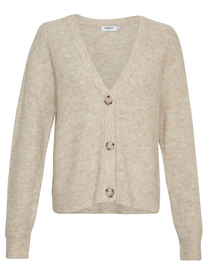 MOSS COPENHAGEN Kardigan "Kolina" w kolorze beżowym rozmiar: XS/S