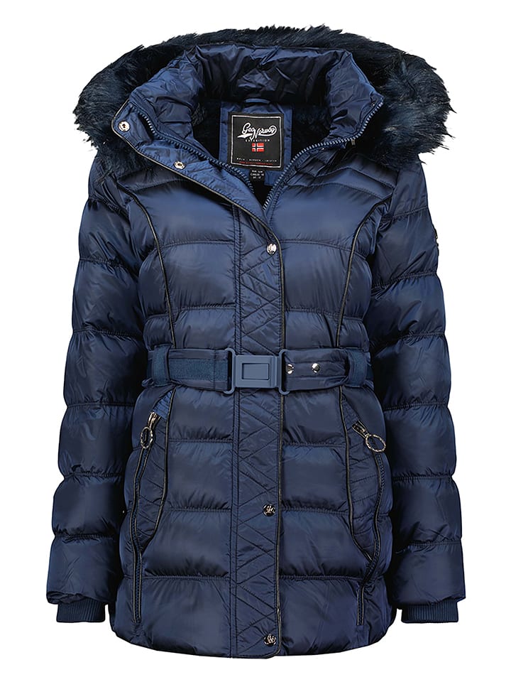 Geographical Norway Płaszcz zimowy "Aimeraude" w kolorze granatowym rozmiar: XL