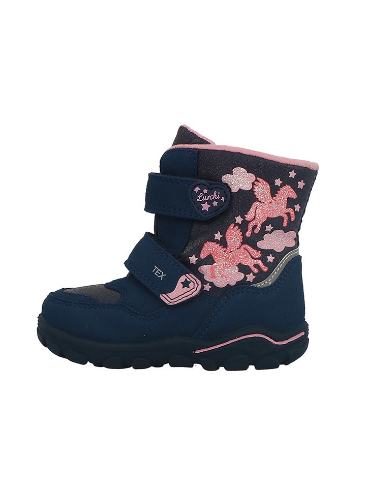 Lurchi Botki zimowe "Kacie" w kolorze granatowym rozmiar: 27