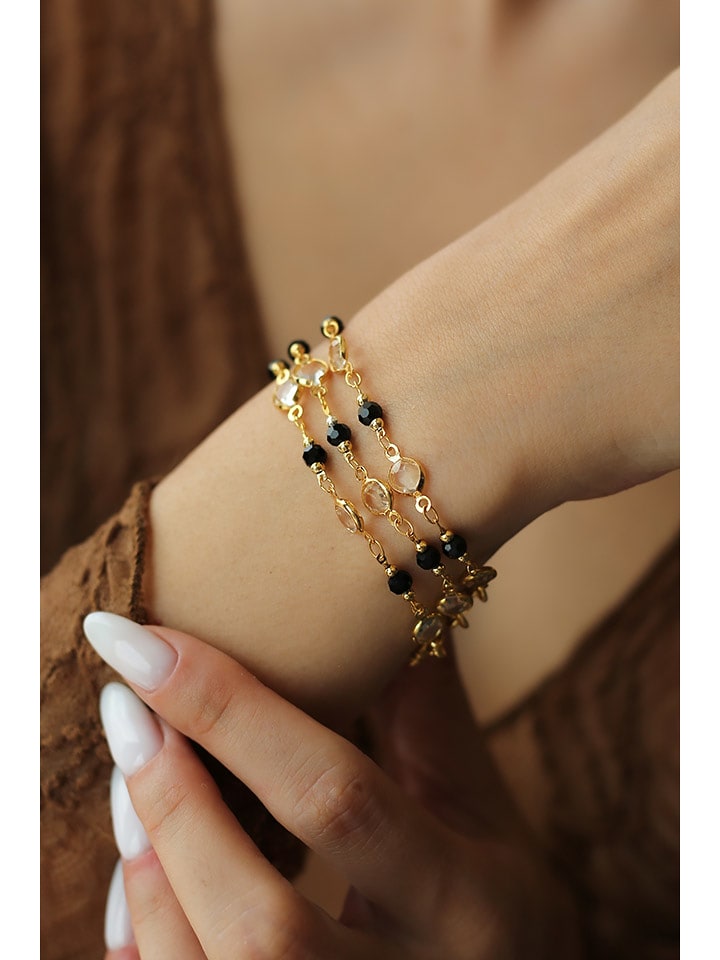 Pierres delicates Pozłacana bransoletka z kryształami rozmiar: onesize