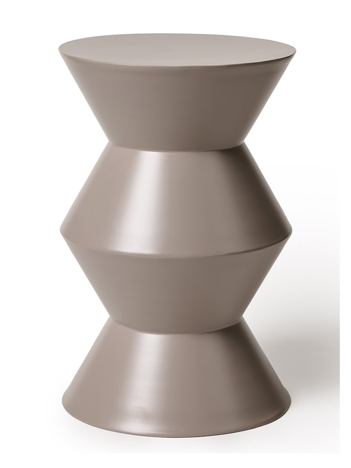 Madre Selva Stolik "Coleman" w kolorze szarym - wys. 43 x Ø 35 cm rozmiar: onesize