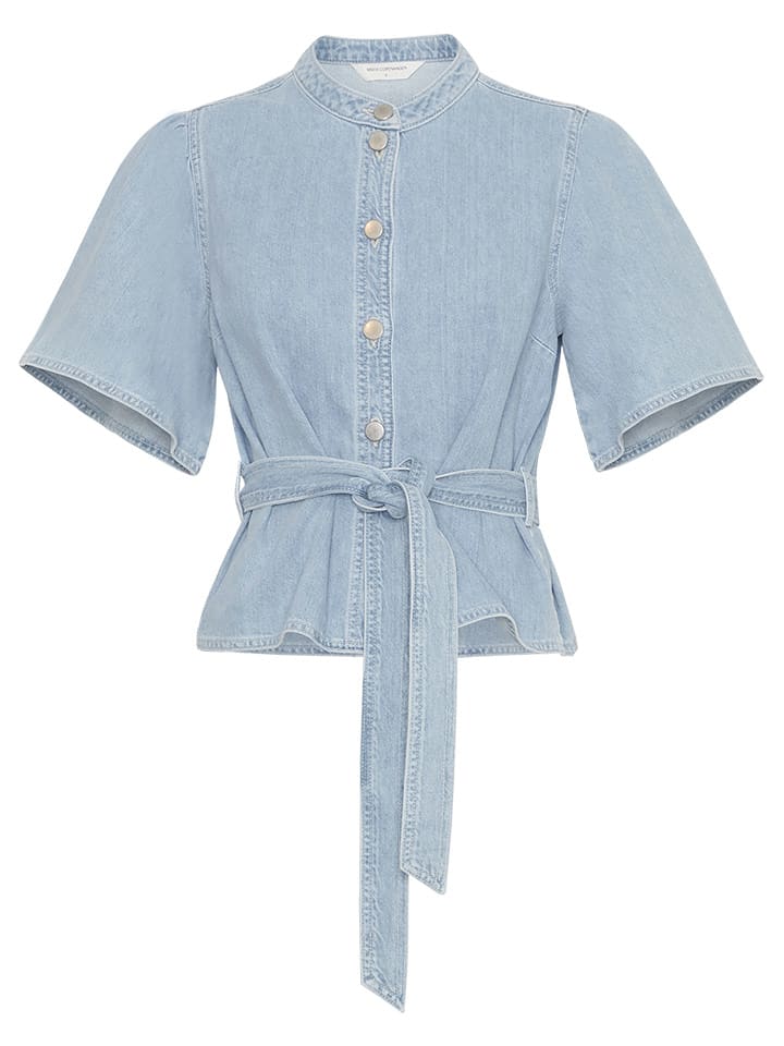 MOSS COPENHAGEN Bluzka dżinsowa w kolorze błękitnym rozmiar: XL