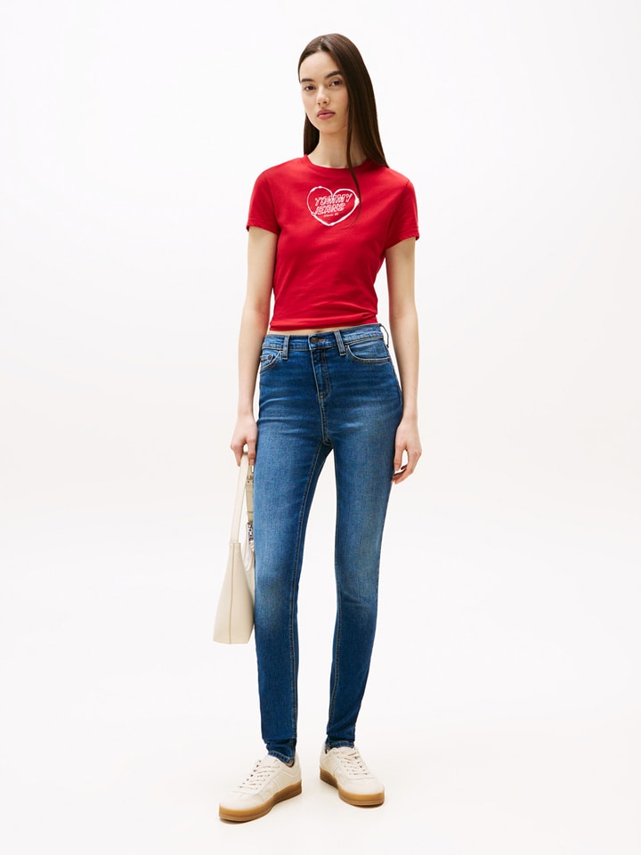 TOMMY JEANS Dżinsy "Nora" - Skinny fit - w kolorze granatowym rozmiar: W30/L28
