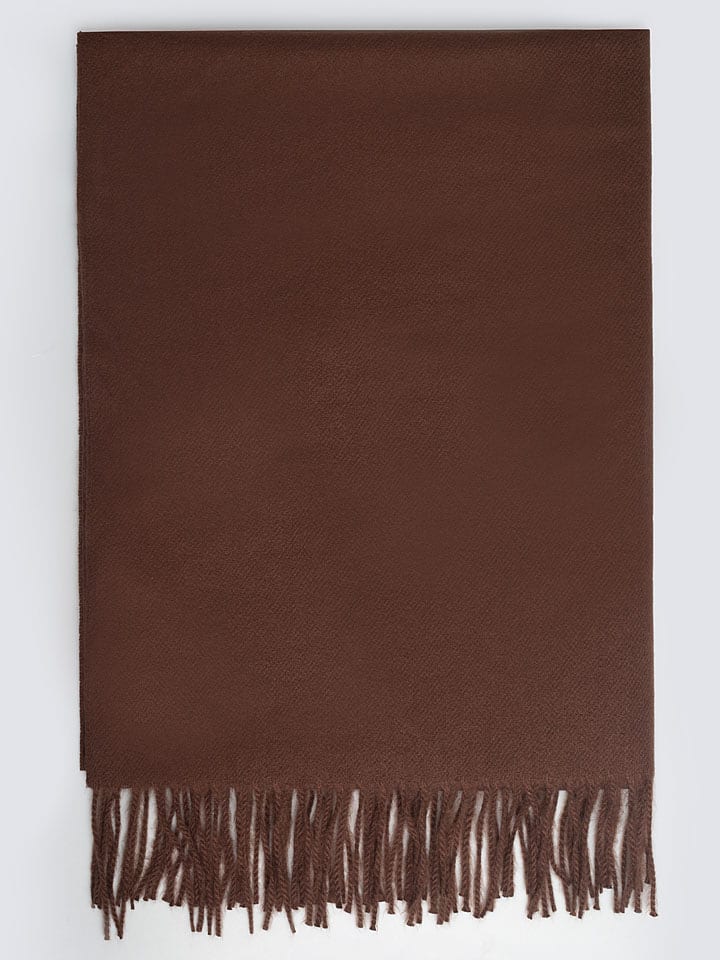 BIG STAR Szal w kolorze brązowym - 210 x 74 cm rozmiar: onesize