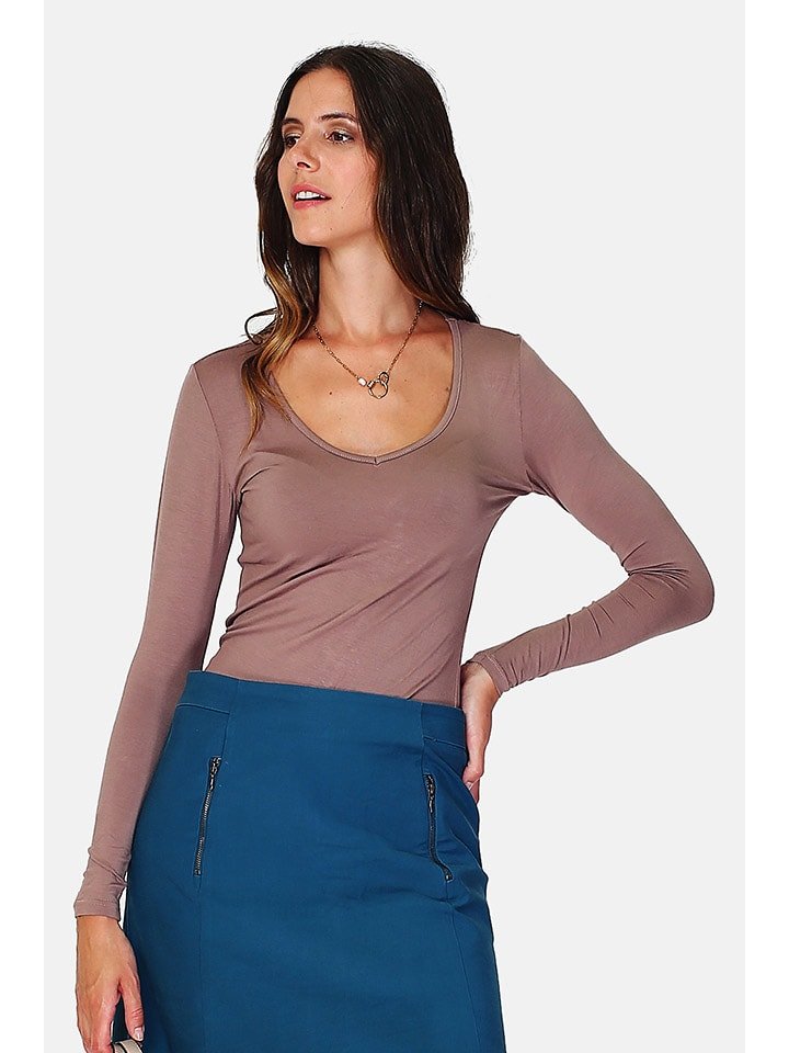 ASSUILI Koszulka w kolorze szarobrązowym rozmiar: 38