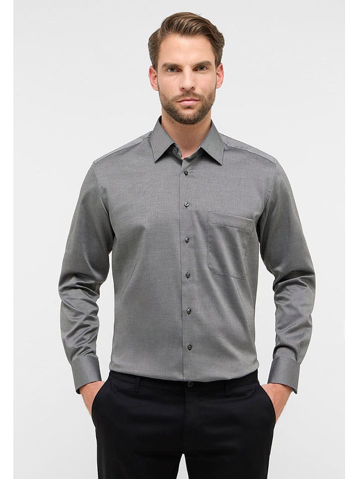 Eterna Koszula - Modern fit - w kolorze antracytowym rozmiar: 44