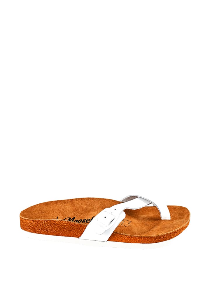 Moosefield Skórzane japonki w kolorze białym rozmiar: 37