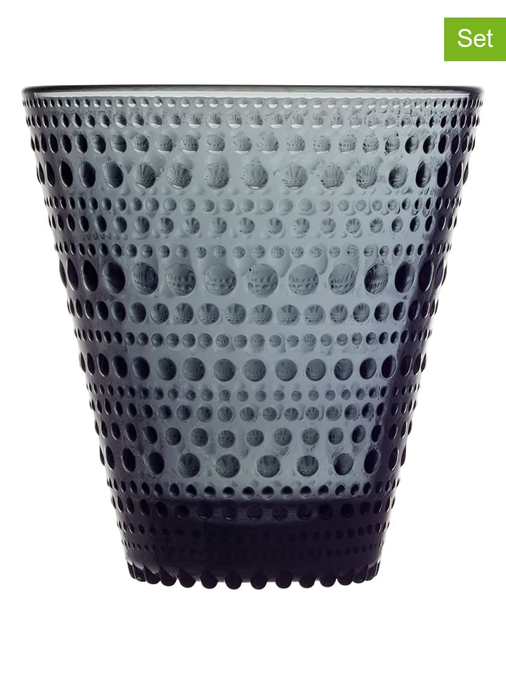 iittala Szklanki (2 szt.) "Kastehelmi" w kolorze niebieskim - 300 ml rozmiar: onesize
