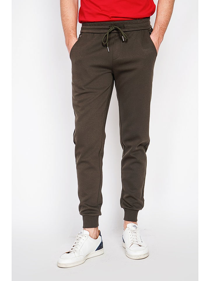 William de Faye Spodnie dresowe w kolorze khaki rozmiar: 50