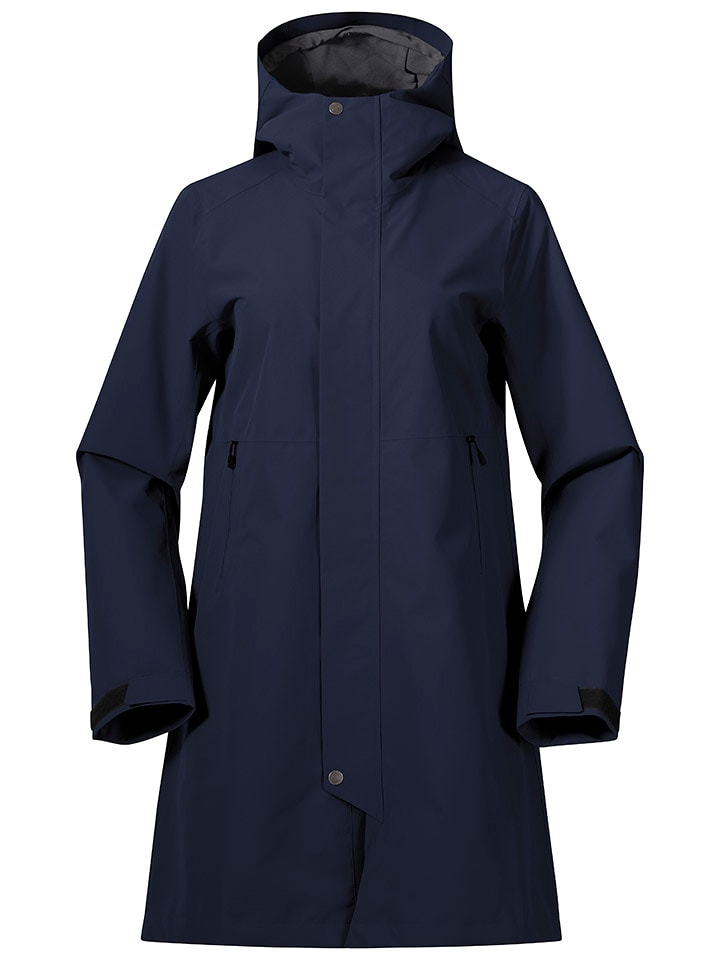 Bergans Płaszcz przeciwdeszczowy w kolorze granatowym rozmiar: L