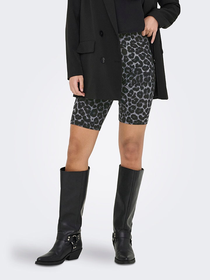 JDY Szorty w kolorze srebrno-czarnym rozmiar: XL