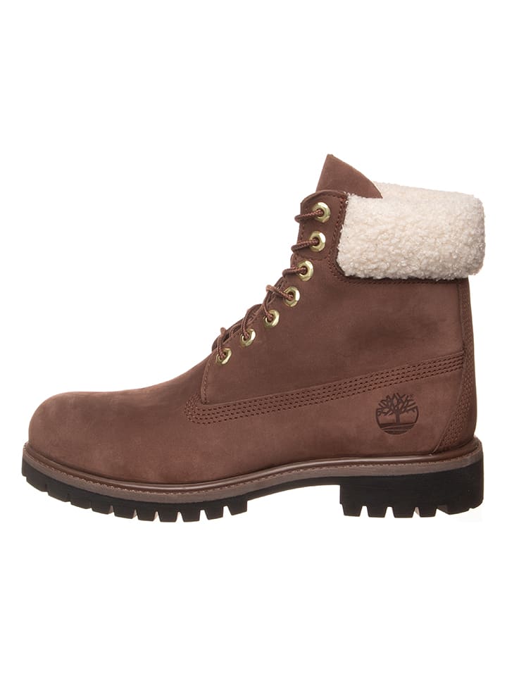 Timberland Skórzane botki "6 Prem" w kolorze brązowym rozmiar: 40
