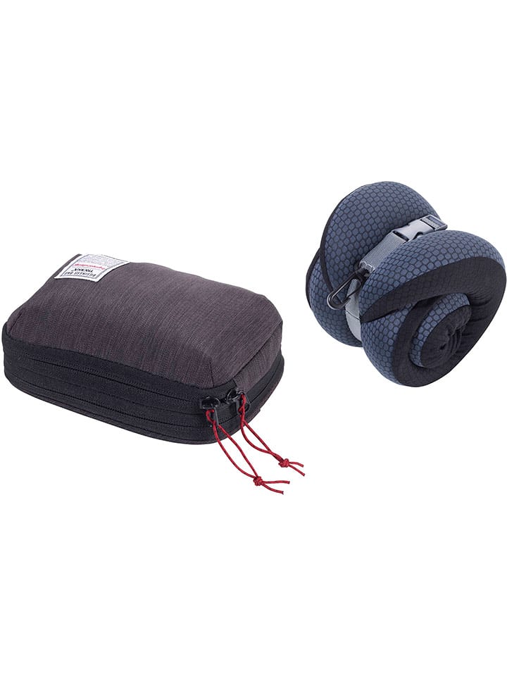 Troika Poduszka w kolorze szaro-czarnym na szyję - 16,5 x 15 x 9 cm rozmiar: onesize