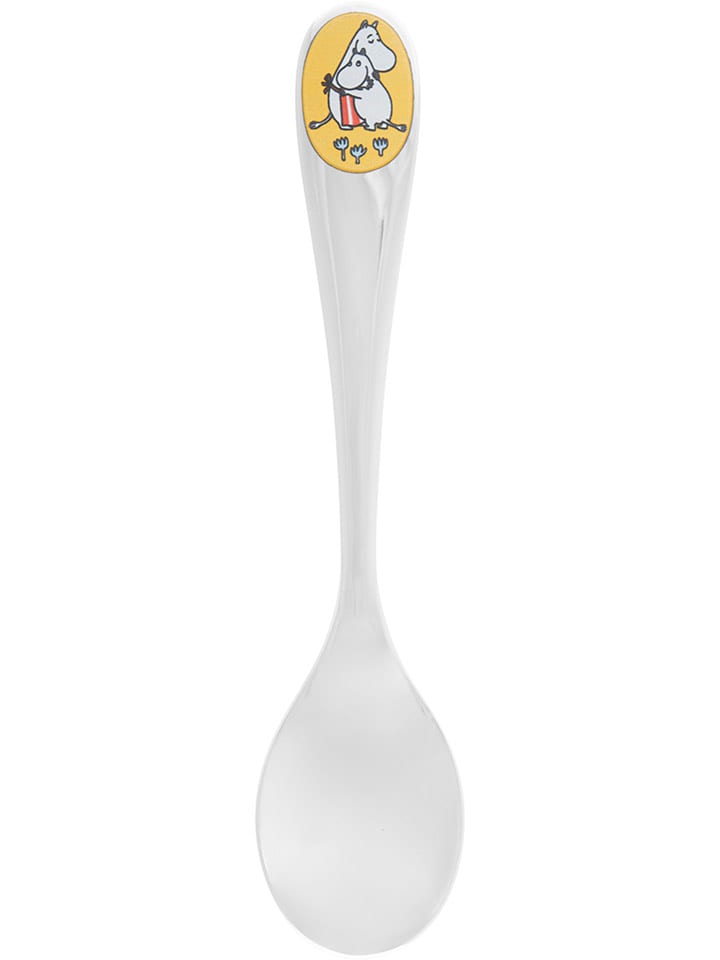Moomin Łyżeczka "Hugging" w kolorze srebrnym do kawy - dł. 13 cm rozmiar: onesize