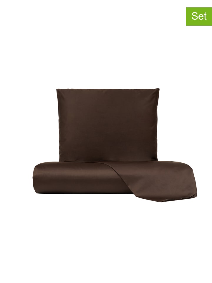 Lanerossi 2-częściowy komplet pościeli w kolorze brązowym rozmiar: 135x200 cm