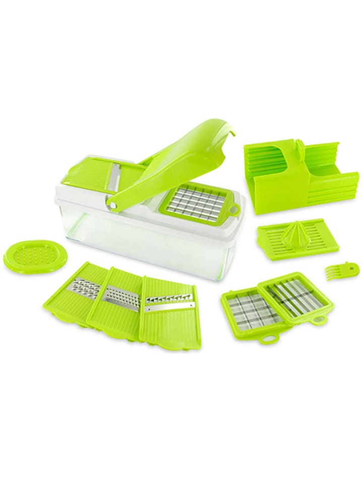 COOK CONCEPT Tarka wielofunkcyjna w kolorze zielono-białym - 27,5 x 12,5 x 11,5 cm rozmiar: onesize