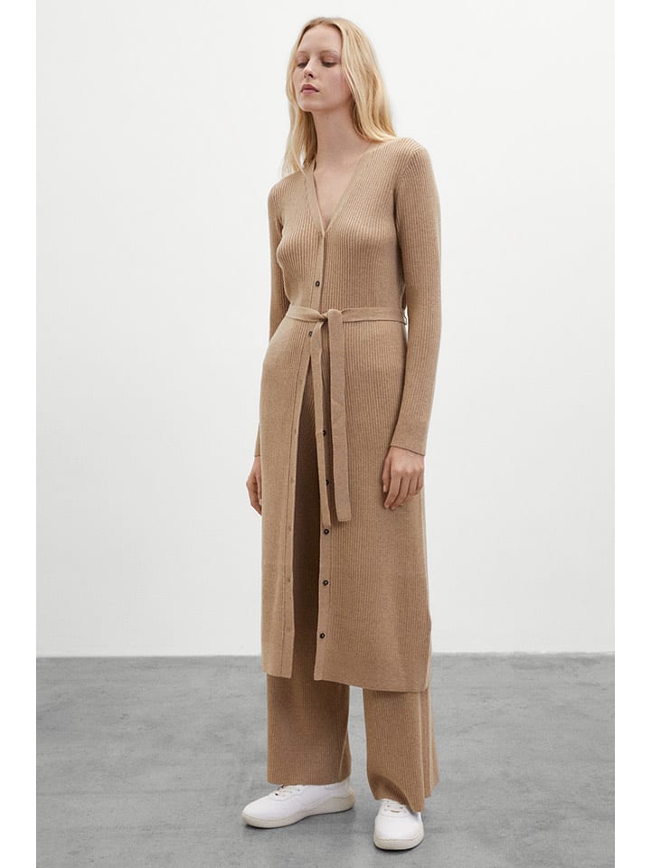 Ecoalf Kardigan w kolorze beżowym rozmiar: S