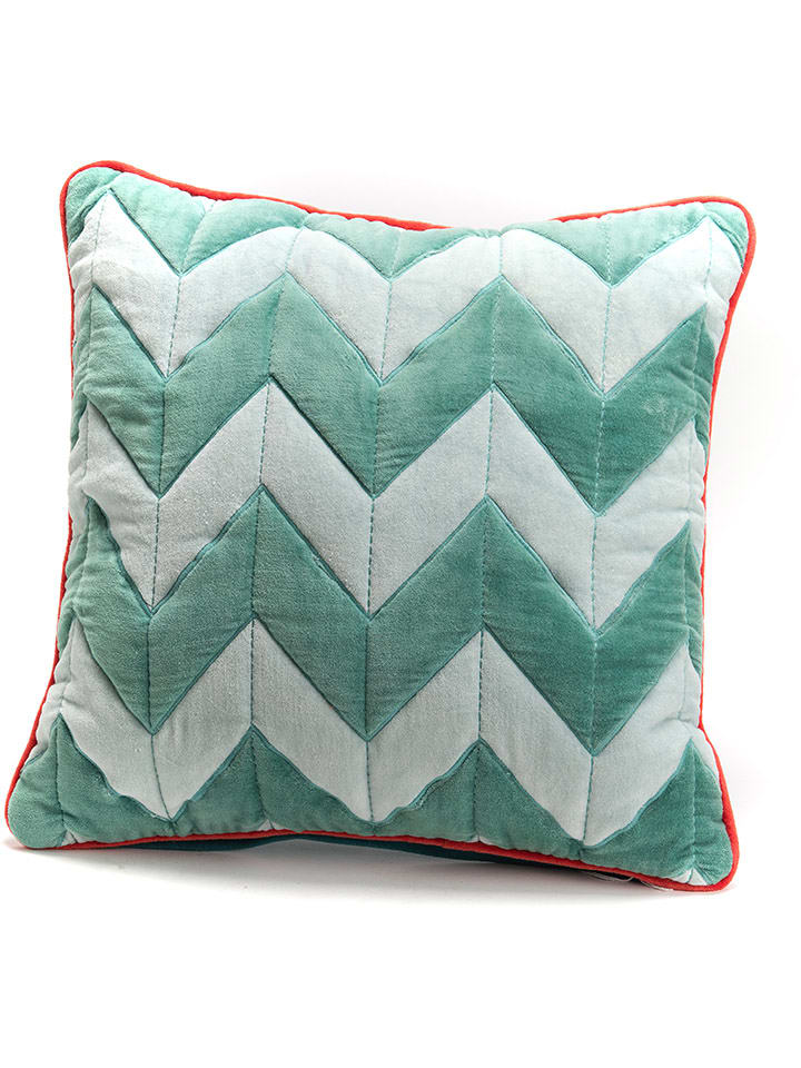 Amadeus Poduszka "Zig Zag" w kolorze miętowym - 45 x 45 cm rozmiar: onesize