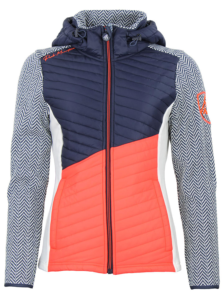 Peak Mountain Kurtka przejściowa w kolorze granatowo-pomarańczowo-białym rozmiar: XL