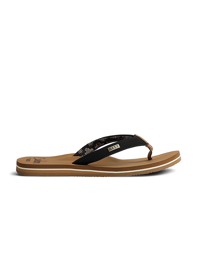 Reef Japonki "Reef Cushion Sands" w kolorze czarnym rozmiar: 37,5