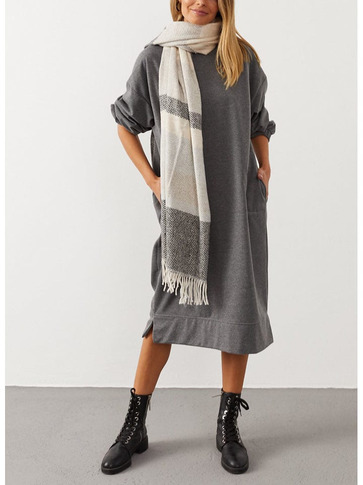 Milan Kiss Sukienka w kolorze szarym rozmiar: M