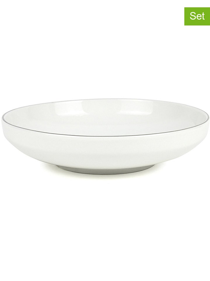 Laguiole Talerze głębokie (6 szt.) "Sélène" w kolorze białym - Ø 20,8 cm rozmiar: onesize