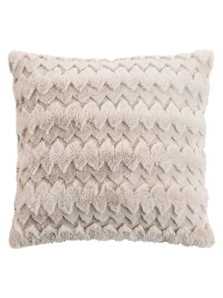 Magma Heimtex Poszewka "Plush" w kolorze beżowym na poduszkę - 45 x 45 cm rozmiar: onesize