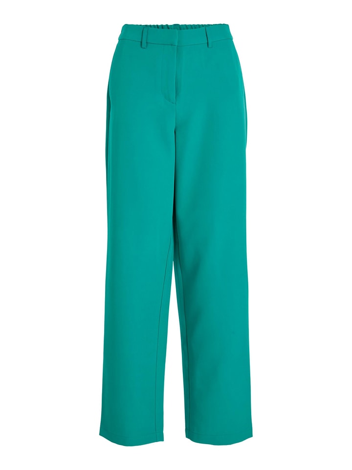 Vila Spodnie "Kamma" w kolorze turkusowym rozmiar: 34
