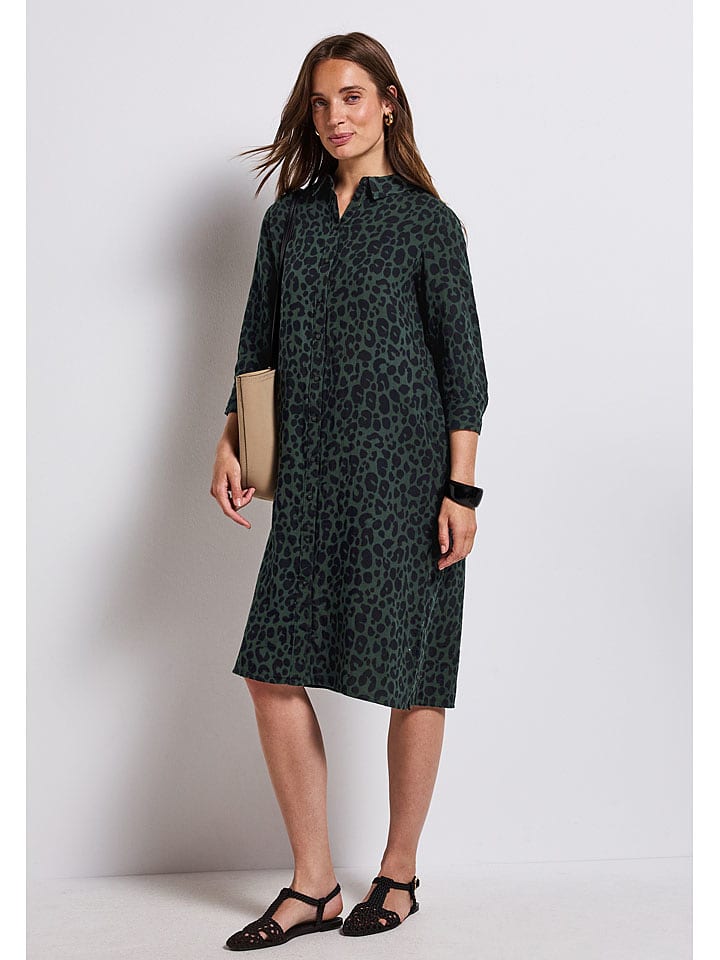 Street One Sukienka koszulowa w kolorze zielono-granatowym rozmiar: 38