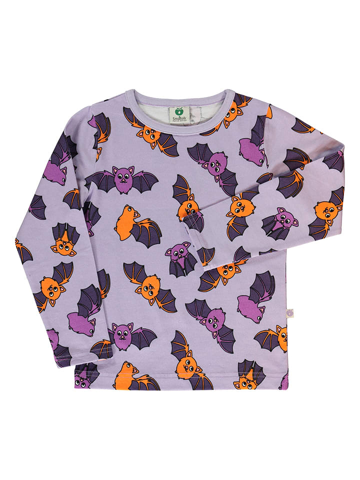 Småfolk Koszulka "Bats" w kolorze fioletowym ze wzorem rozmiar: 86/92