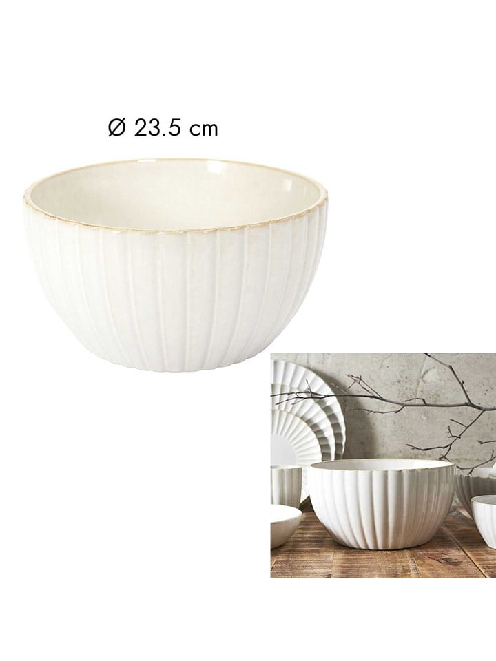 Make a Wish Miska w kolorze biało-beżowym na sałatkę - Ø 23,5 cm rozmiar: onesize