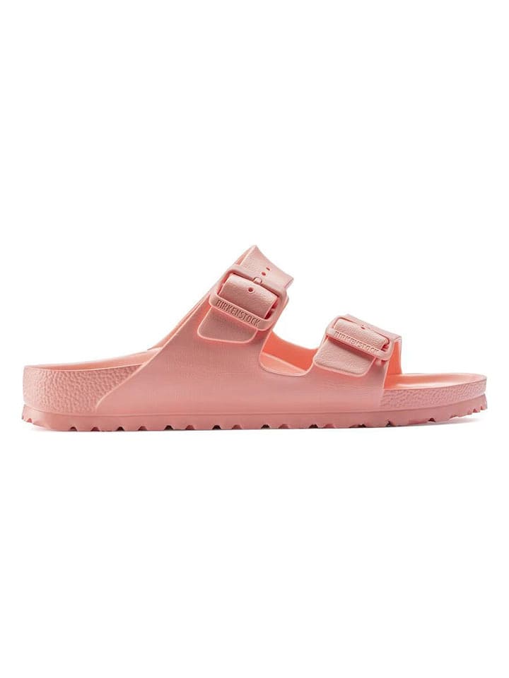 Birkenstock Skórzane klapki "Arizona" w kolorze pomarańczowym rozmiar: 37
