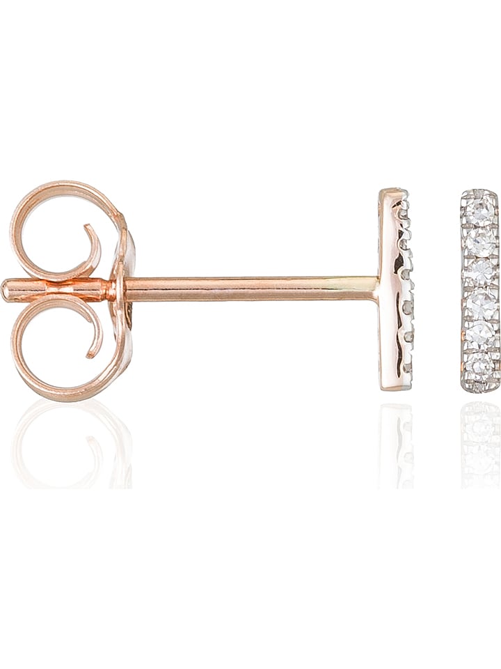 DIAMANTA Złote kolczyki-wkrętki z diamentami rozmiar: onesize