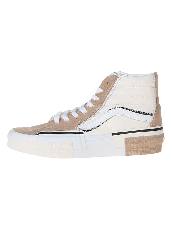 Vans Skórzane sneakersy "SK8 Reconstruct" w kolorze brązowo-kremowym rozmiar: 38