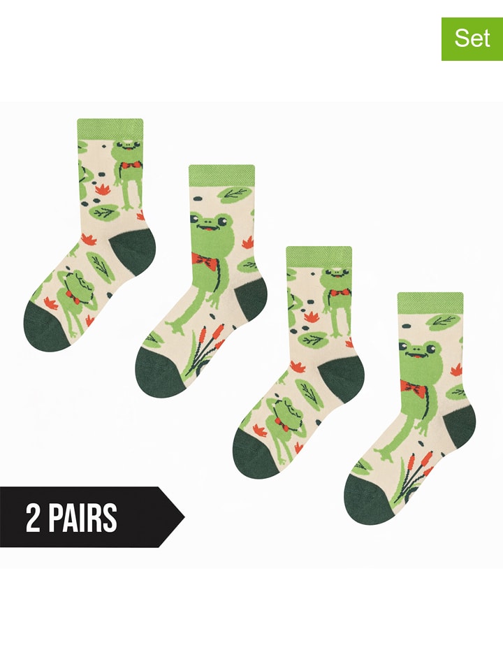 Dedoles Skarpety (2 pary) w kolorze zielonym rozmiar: 31-34