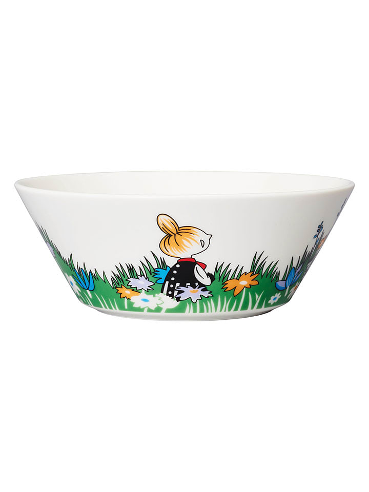 Moomin Miska "Little My And Meadow" w kolorze biało-zielonym - Ø 15 cm rozmiar: onesize