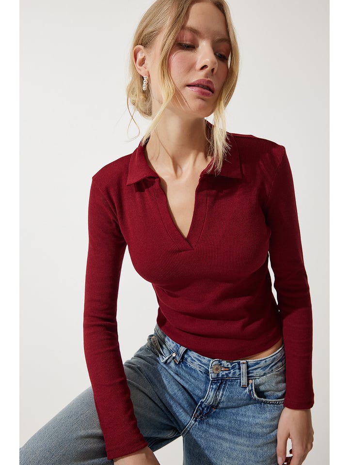 Happiness Istanbul Koszulka polo w kolorze czerwonym rozmiar: S/M