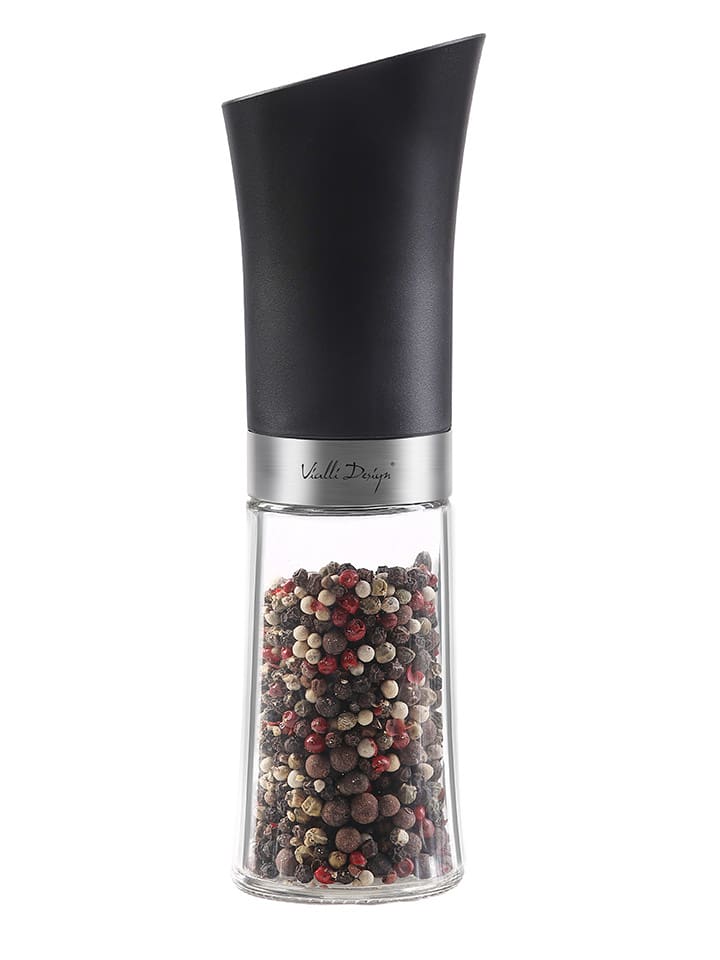Vialli Design Młynek elektryczny w kolorze czarnym do przypraw - 150 ml rozmiar: onesize