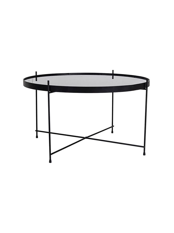 House Nordic Stolik w kolorze czarnym - wys. 40 x Ø 70 cm rozmiar: onesize