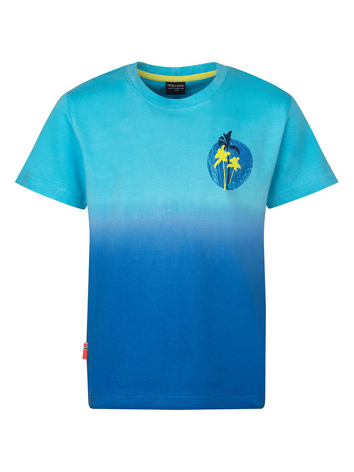 Trollkids Koszulka funkcyjna "Yttersand" w kolorze błękitno-niebieskim rozmiar: 104